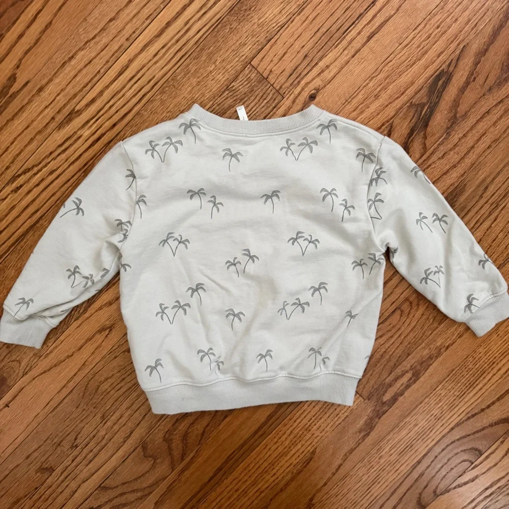 Kids Rylee + Cru Sweatshirt, Palm trees. Size: 2-3T